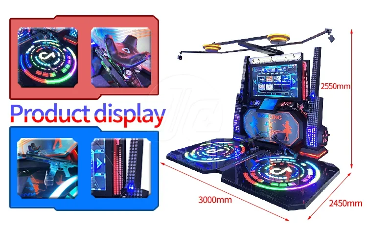 VR Manufacturer Double Dance Machine Large Space Free Walking Platform Dancing Machine