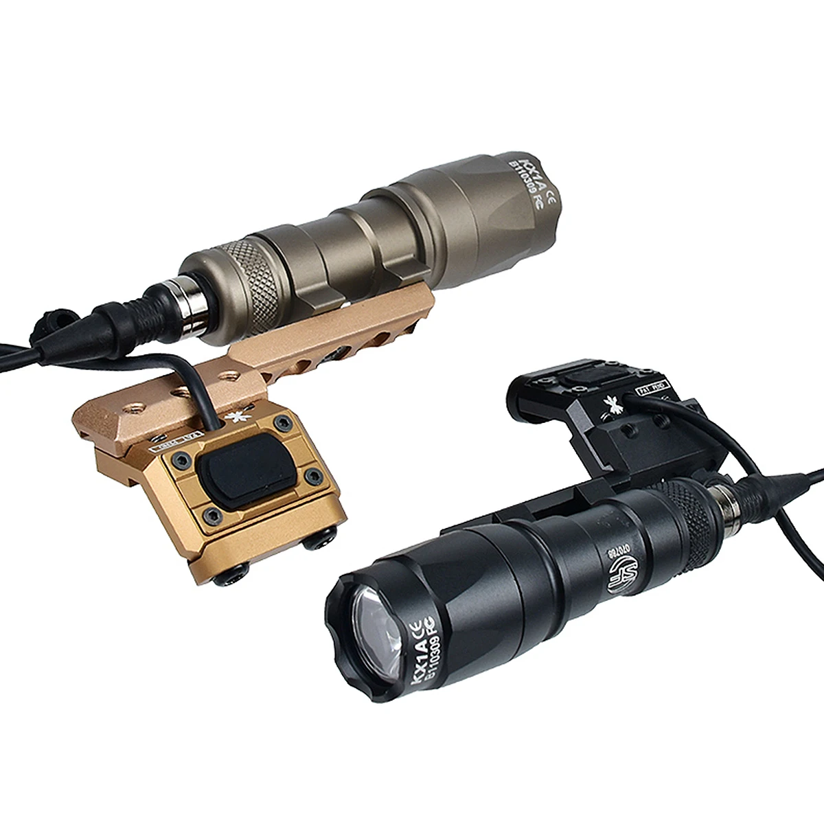 Lampe torche tactique M300B M600B avec interrupteur UNITY et support décalé, lampe Surefire M300C M600C avec interrupteur et support UNITY