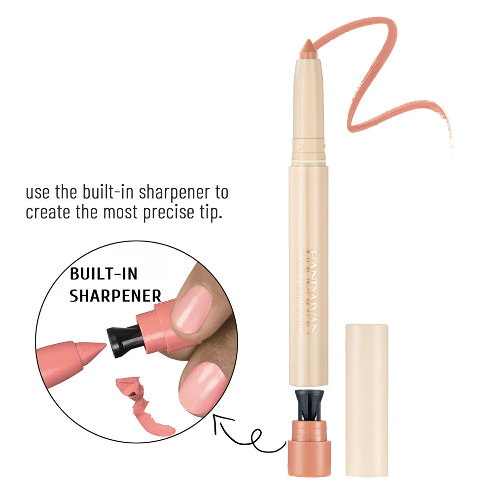 HANDAIYAN Brighten Eyeshadow Cream Eyes Easy to Wear Eye Shadow Green Purple Make up Long-lasting Makeup Shadows Cosmetics