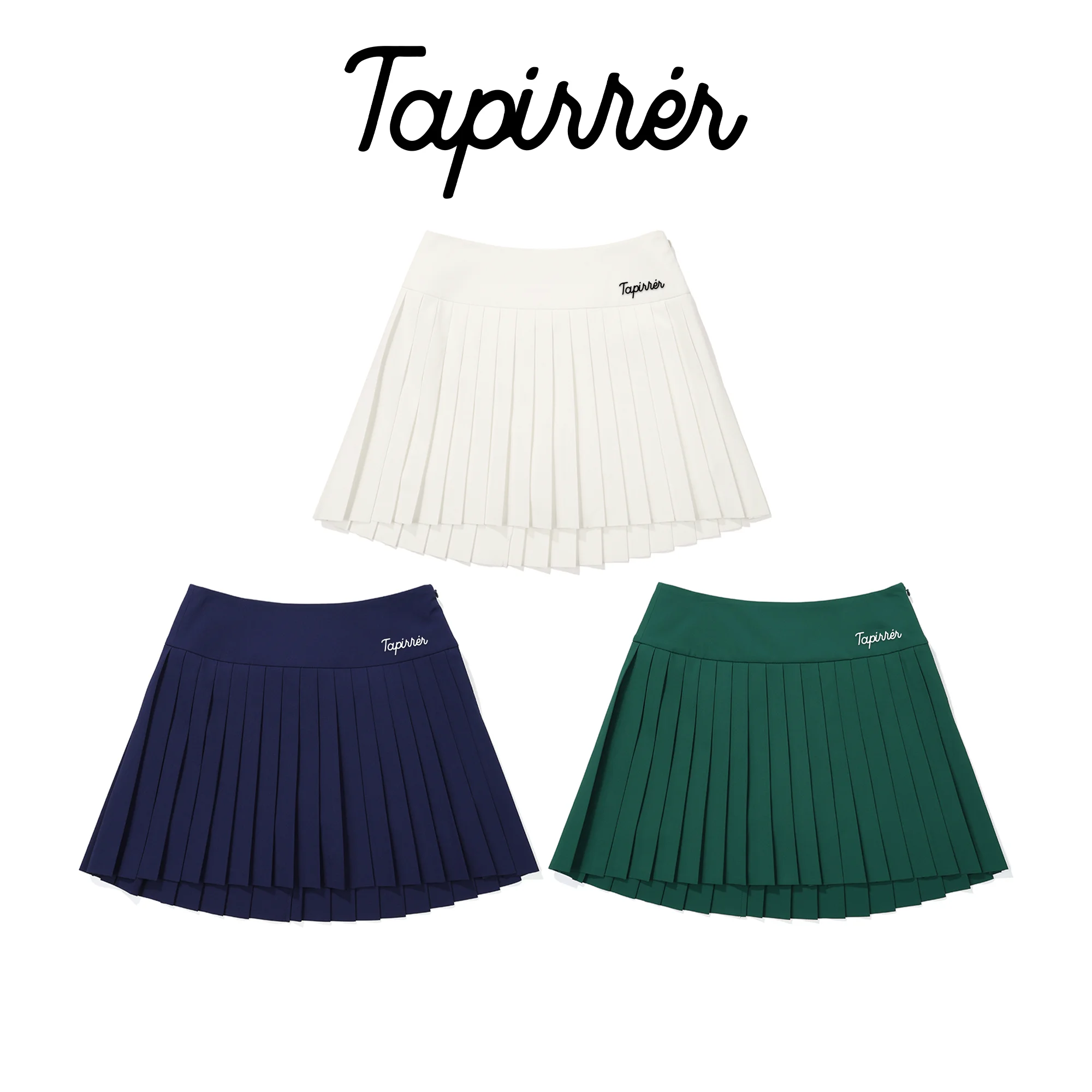 

2025 Spring/Summer New Tapirrer Korean Golf Clothing Women's Short Skirt Slim Fit Sports Casual Breathable Lightweight Outdoor Comfortable Fashion Versatile Pleated Skirt