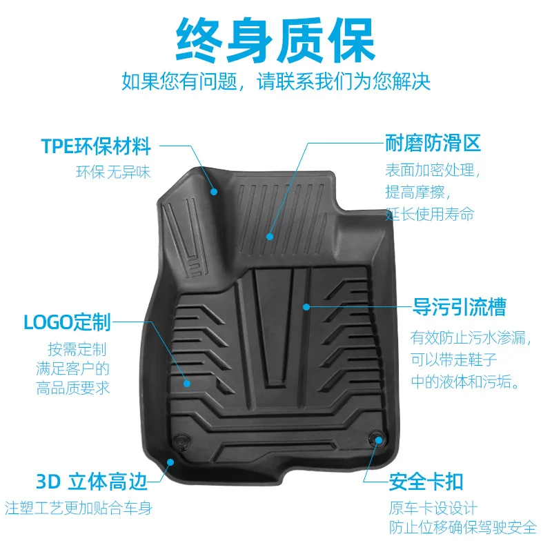 

Environmental Protection TPE Car Mat Haoying Foot Mat Automobile Interior Trim