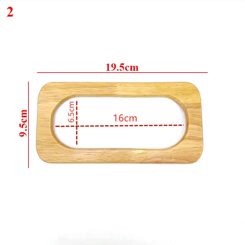 Detachable Wooden Bag Handles Shoulder Bag Strap Handbag Band Handle Gift Box Handle DIY Purse Luggage Handcrafted Accessories image 2