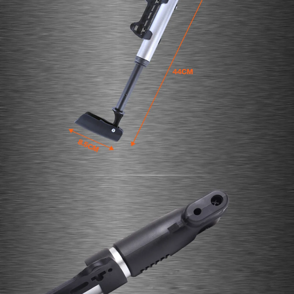 

Aluminum Alloy Anti-Slip Lightweight Portable Air Pump For Bike Ergonomic Handle Mounting Bracket Hook Loop Strap Included Air