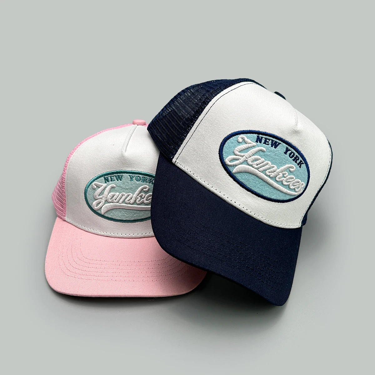 Embroidered Fresh Fruit Letters Baseball Hats New Unisex Color Block Sunshade Casual Breathable Versatile Fashion Trucker Caps - Image 2