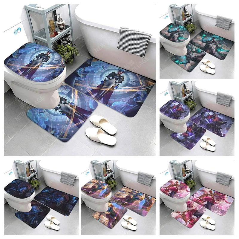 

Anti-slip Bath Mat cartoon Bathroom Rug Shower Mat Decorative Absorbent Foot Mat Entrance Bathtub toilet rug kawaii anime cute