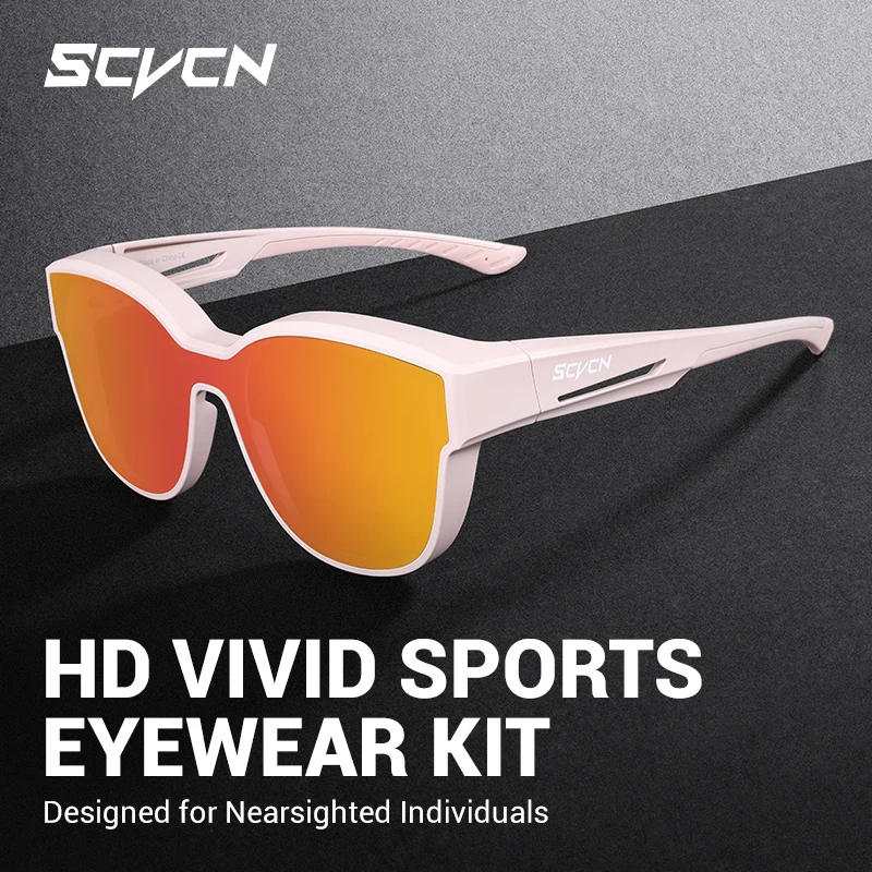 

Солнцезащитные очки SCVCN Fitover для мужчин, фотохромные очки для близоруких, с защитой от УФ400, ветрозащитные очки с диоптриями, женские очки