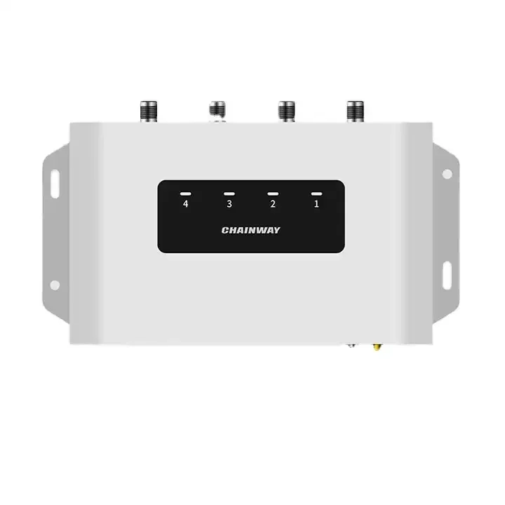 Chainway U300  4ports Rugged Desktop Fixed UHF RFID Reader barcode printer and scanner