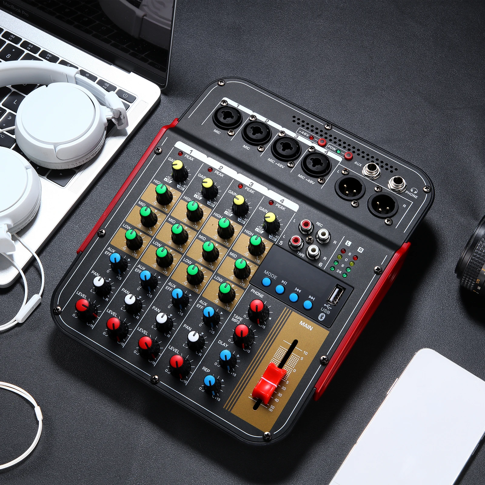 MG4 Mini Audio Mixer DSP Effect Professional Mixing for Home