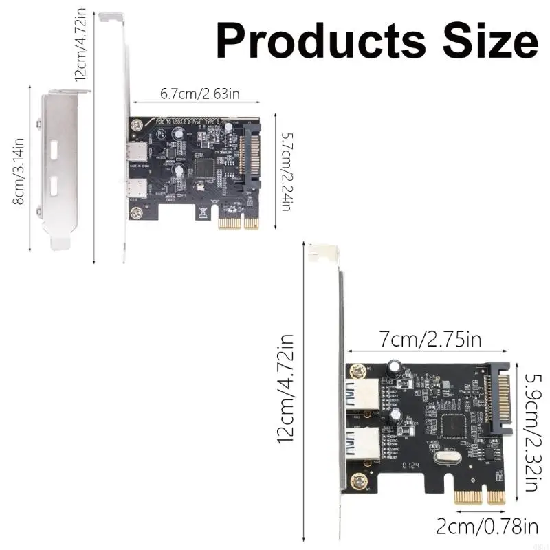 Q84A 2PORT PCIE ADAPTER CARD, QUICK PRONSSE DATA 5 Гбит / с, легкая установка для настольного ПК широко подходит