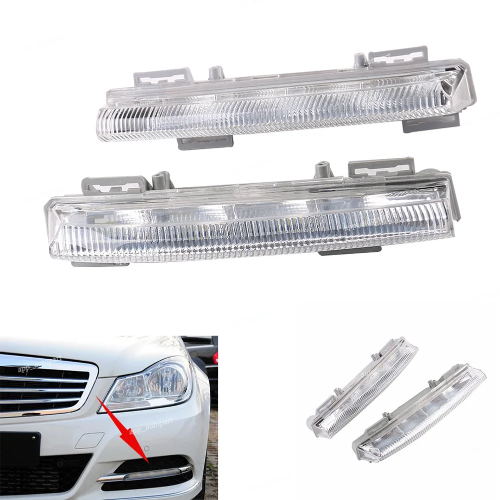 Daytime Running Light Cars DRL The fog Driving Daylight Head drl lamps Lights Singnal Lamp for Mercedes-Benz W204 W212