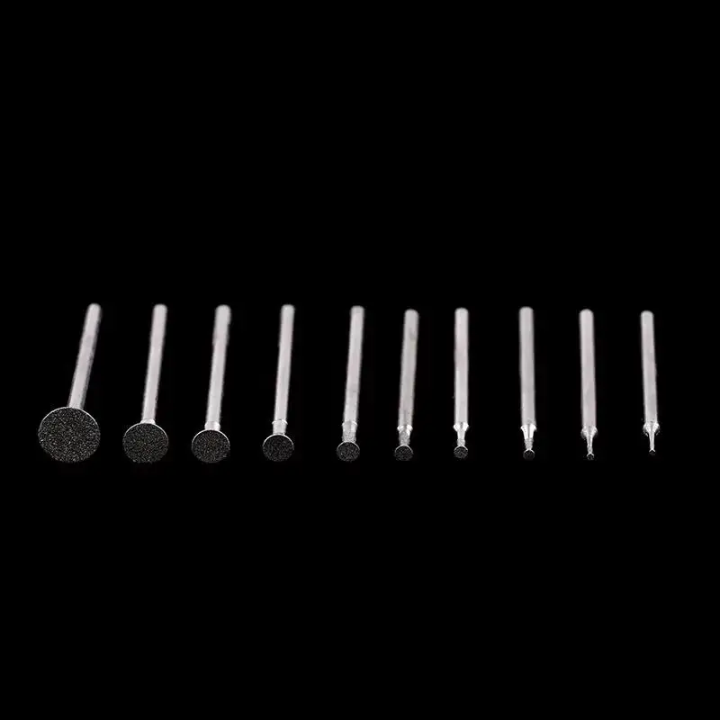 10PCS T Shank Ultra-Thin Diamond Grinding Bits Engrave Polish Tool Accessories for Ceramic Glass Metal Art Projects