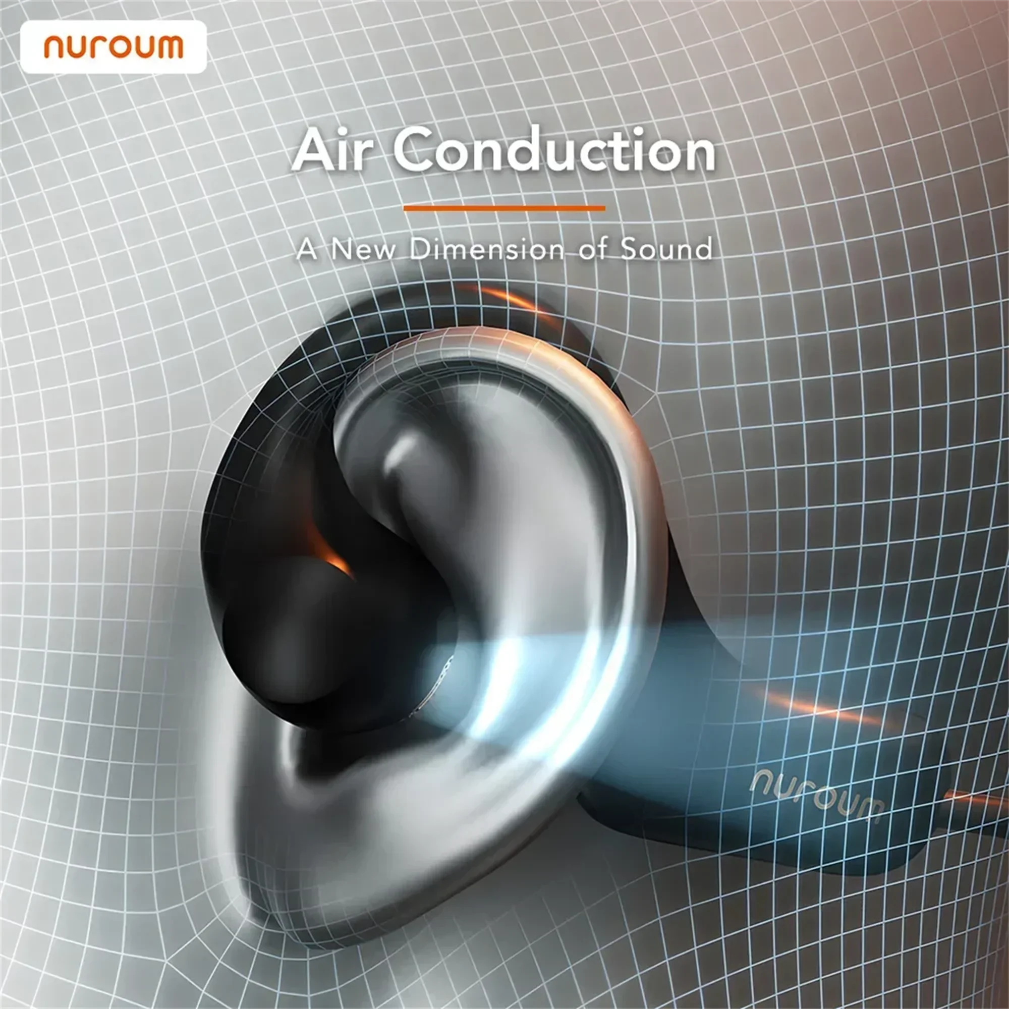 NUROUM Bluetooth Earphone Neck Mounted Wireless Headset Open-back Earphones High Power Smooth Sound Conduction Long Battery Life view 2