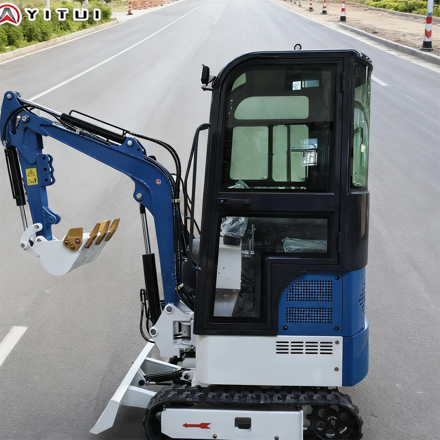

Multifunctional Euro 5 Crawler Mini Excavator Kubota Engine Home Cab Mini Excavator Customized
