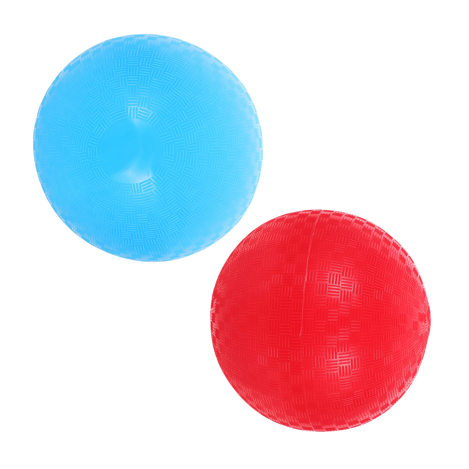 

2Pcs PVC Playground Balls Kids Standard Size Pure Color for Outdoor Soccer Kickball School Playground PVC Bouncy Kickbal