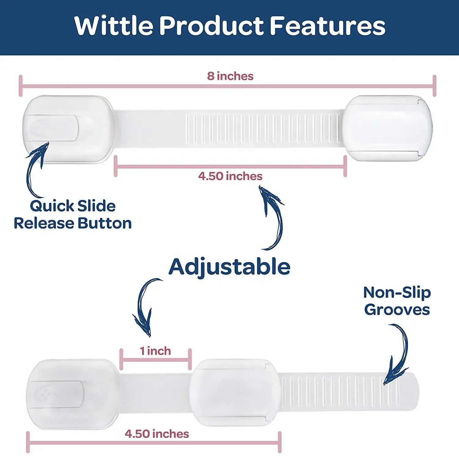 キャビネット/引き出し/ドア用の多機能安全ロック - 引き出しロック ベビーチャイルド安全ロック ウィンドウロック 子供