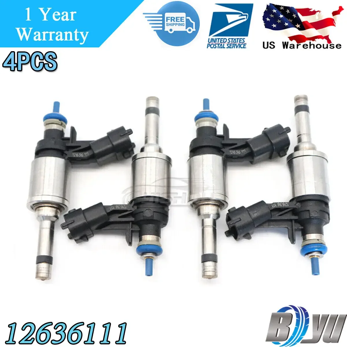 4PCS 12636111 New Car Fuel Injector For BUICK REGAL Verano CHEVROLET HHR 2011-2016 For Saturn Sky Red Line 2010 2.0