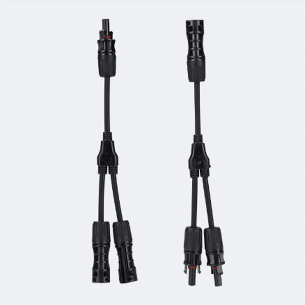 MC4 Y-Branch Solar Connector Y3 1 to 2 PV Parallel Adapter IP67 Waterproof DC1000V 30A for Solar Panel System