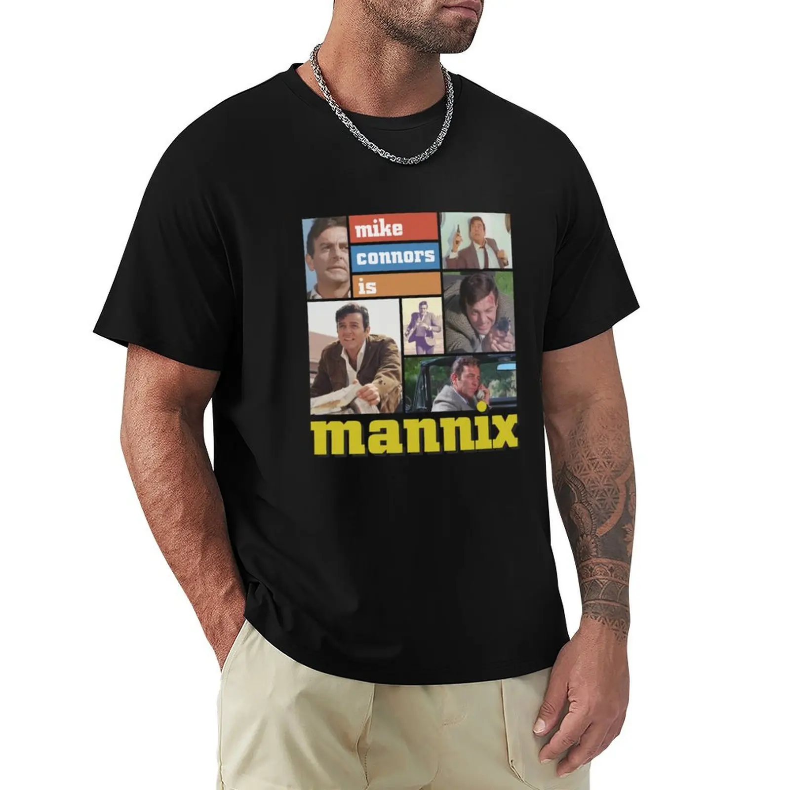 

Mannix mike connors is Mannix T-Shirt Novelty Graphic Tee Shirt
