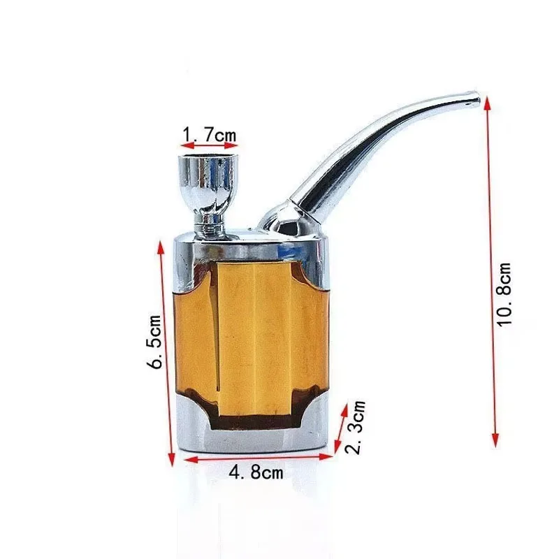 Portable Classic Water Smoking Pipe Reduce Tar Acrylic For 8mm Tabacco Washable Cigarette filter Holder Smoke Gift of Health view 4