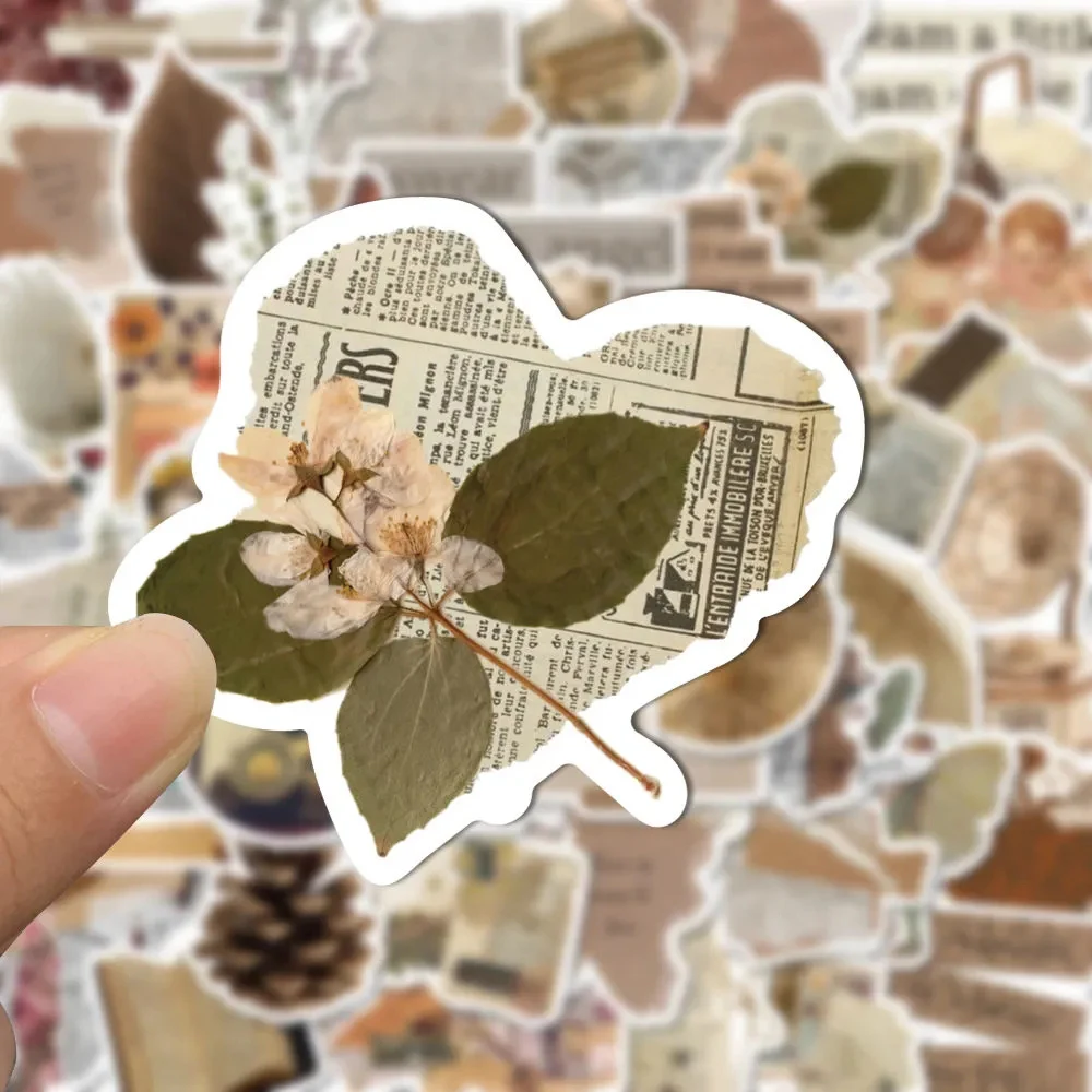 

10/30/52pcs Retro Art Pattern Graffiti Stickers Vintage Aesthetic Sticker Decoration Scrapbook Luggage Phone Waterproof Decals