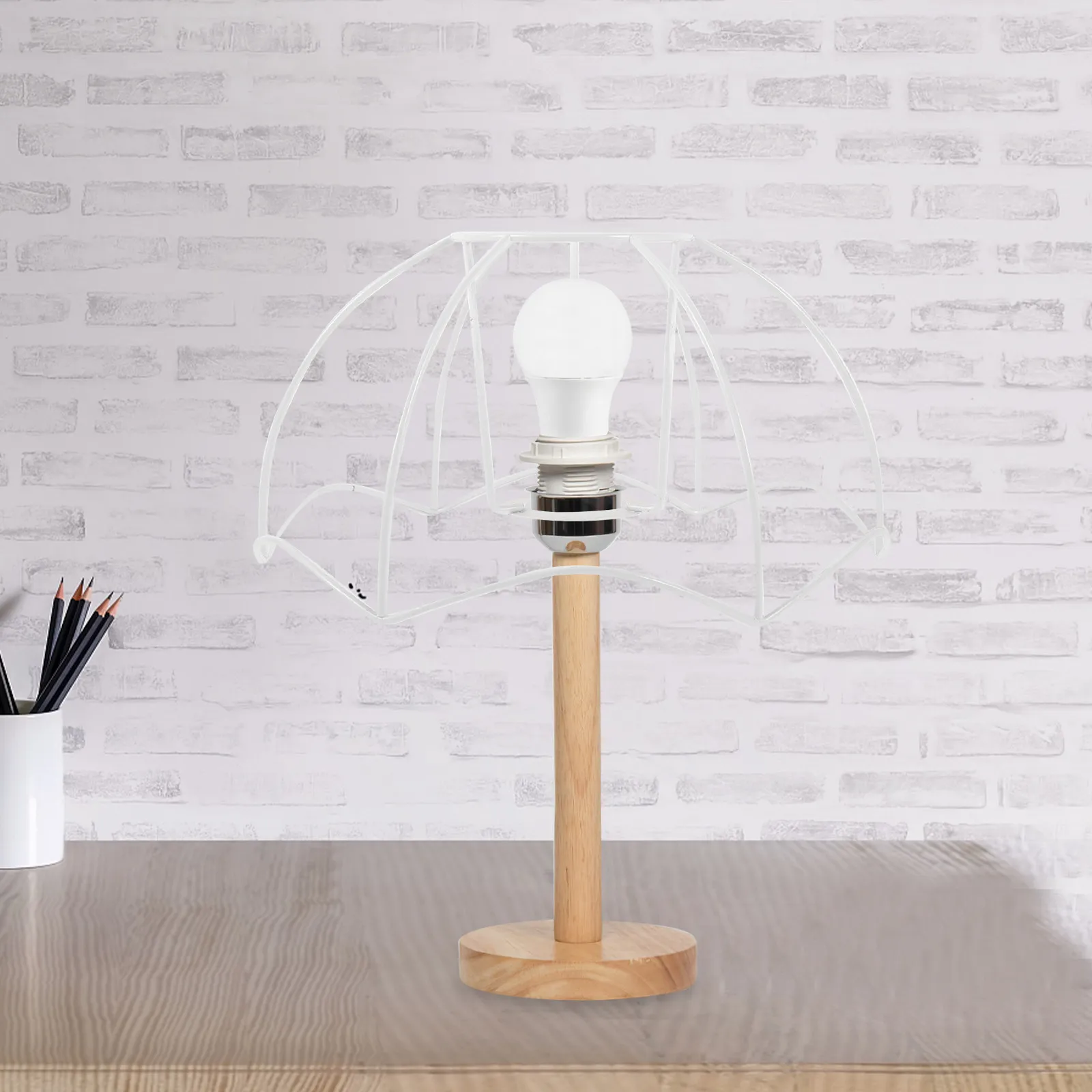 Iron Lampshade Frame for Table Lamp Desk Lamp DIY Metal Light Shade Holder Sturdy Modern Decorative Lampshade Making Frame