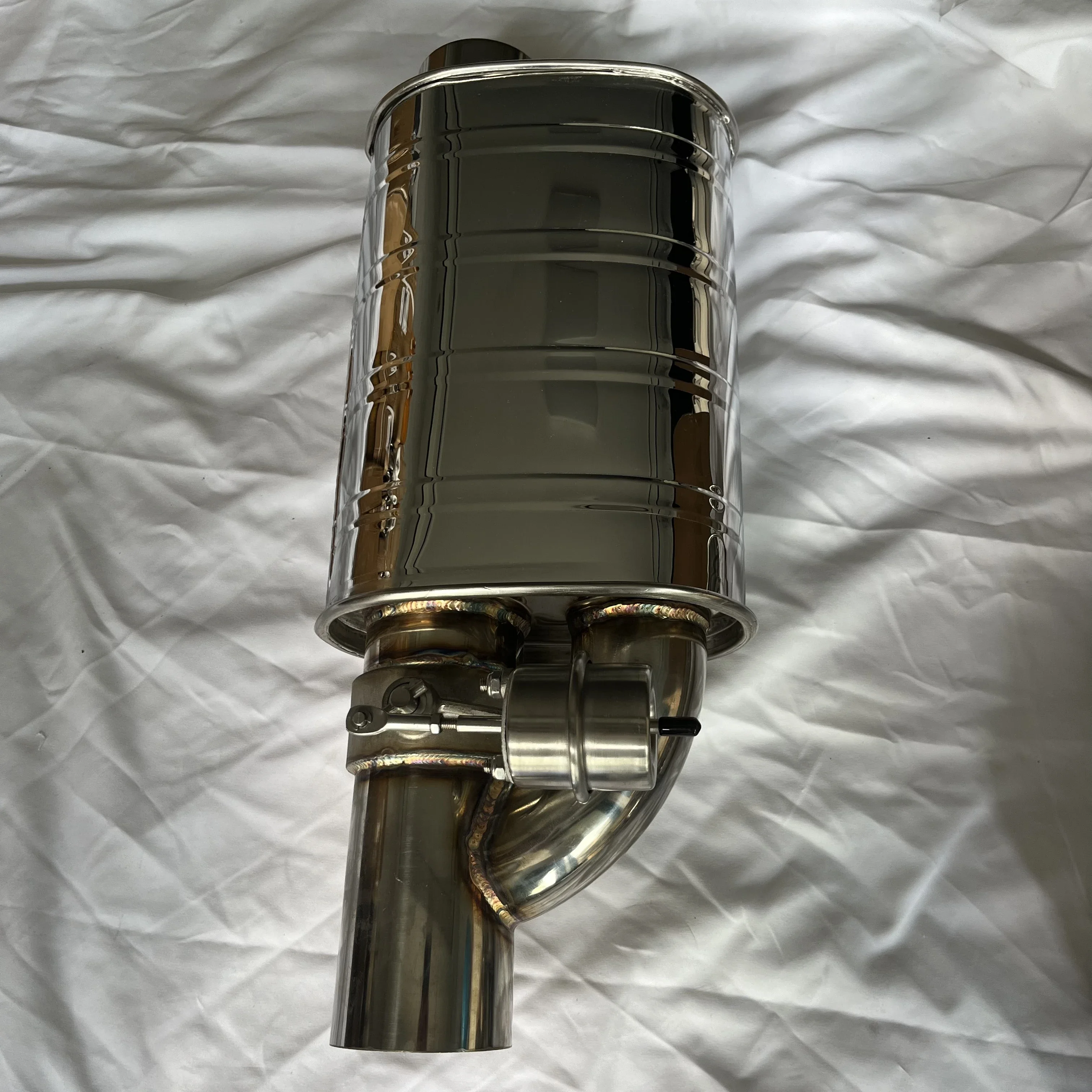 Universal type vacuum exhaust valve muffler, 51/63/76MM Vacuum controller dual remote control left and right air pump