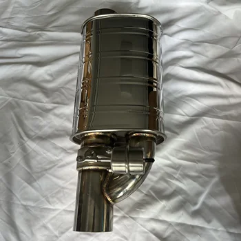 Univerzální tlumič výfukového ventilu s podtlakovým ventilem, dvojité dálkové ovládání levého a pravého vzduchového čerpadla, upravené výfukové potrubí 51MM/63MM/76MM 10 nejlepší prodej tlumič výfuku s dálkovým ovládáním - №5