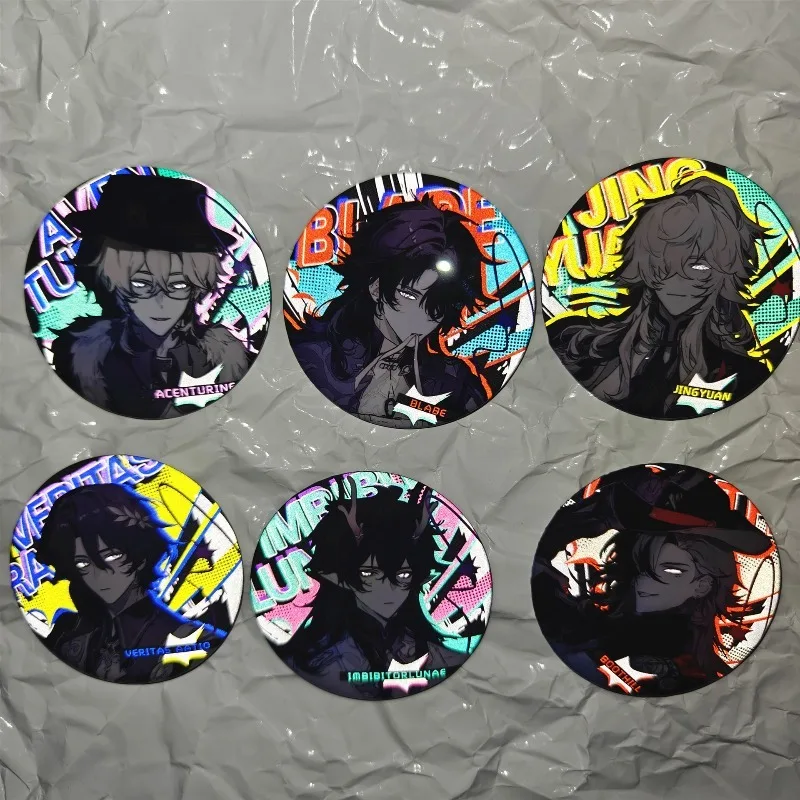 6 個 Honkai: スターレールゲーム周辺機器コスプレ DanHeng アベンチュリンバッジピン SPTE ブリキブローチアクセサリーギフト