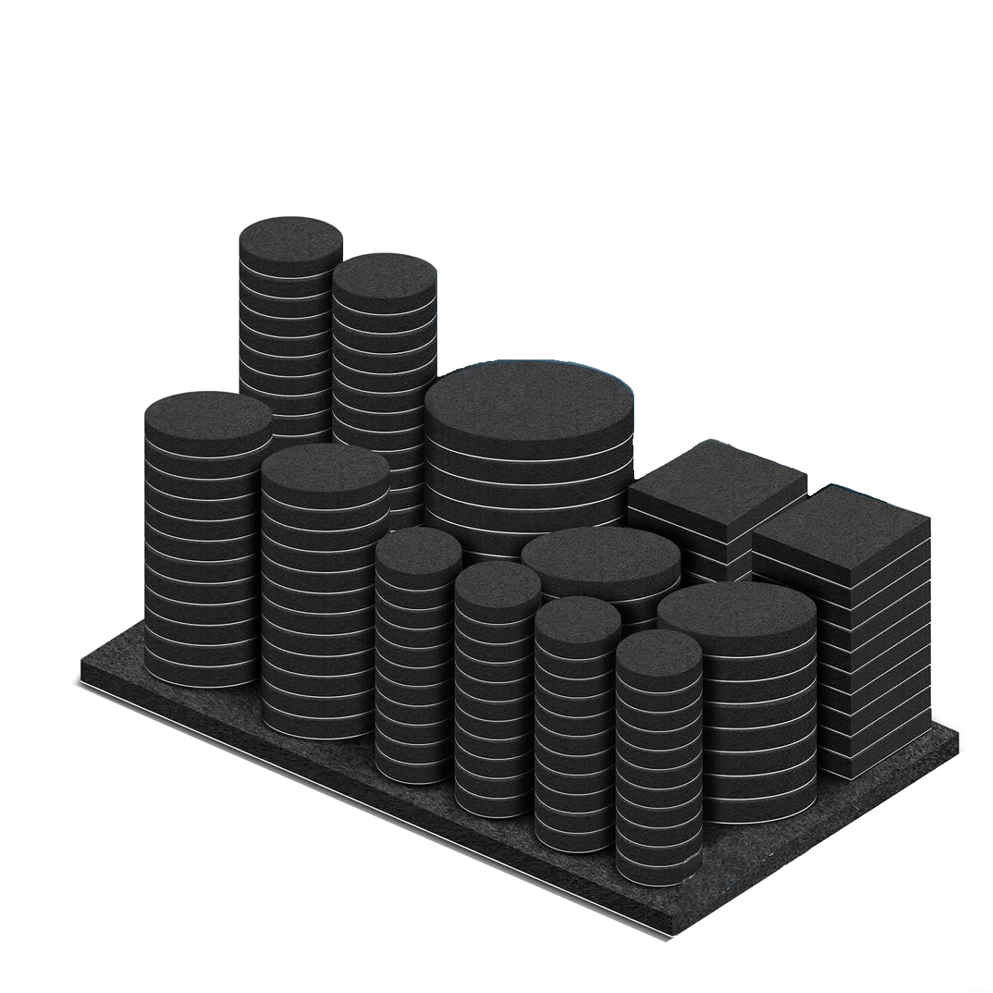 

Felt Furniture Pads for Hardwood Floors -157 Pcs Premium Felt Pads for Chair Legs, Floor Protectors for Furniture, Black