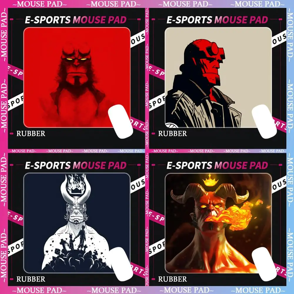 Devil H-Hellboy Mouse Pad Rubber Small mouse pad CSGOs desktop computer office keyboard e-sports ROGs game