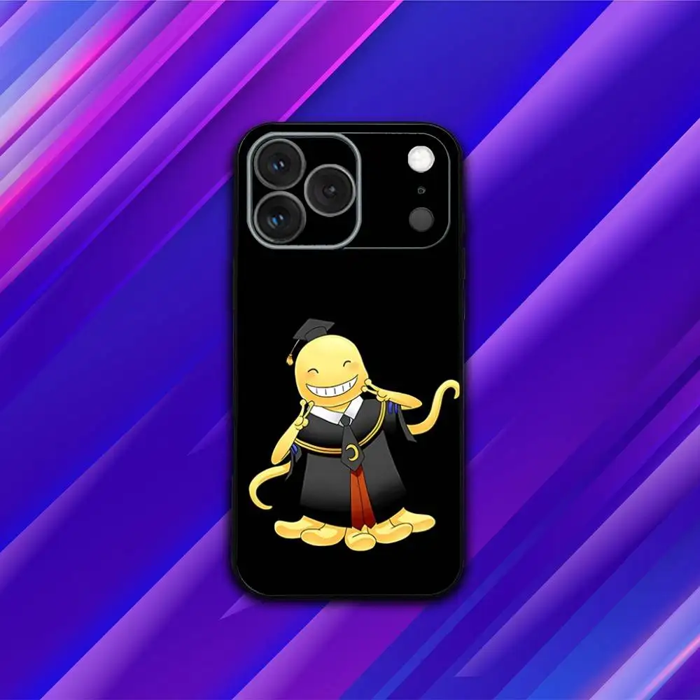 Classroom A-Assassination Phone Case For iPhone 17,16,15,14,13,12,11,Pro,Max,Plus,X,XS,SE4,E,Mini,Soft Black Case