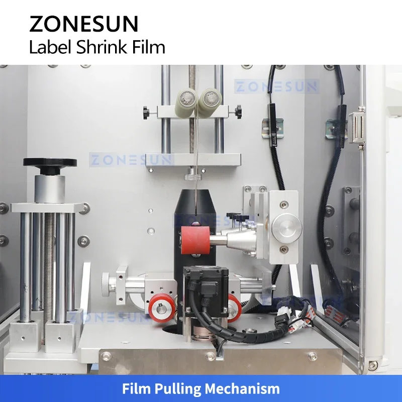 ZONESUN ZS-STB151 Automatic PVC Sleeve Labeling Machine Bottle Film Sleeve Applicator
