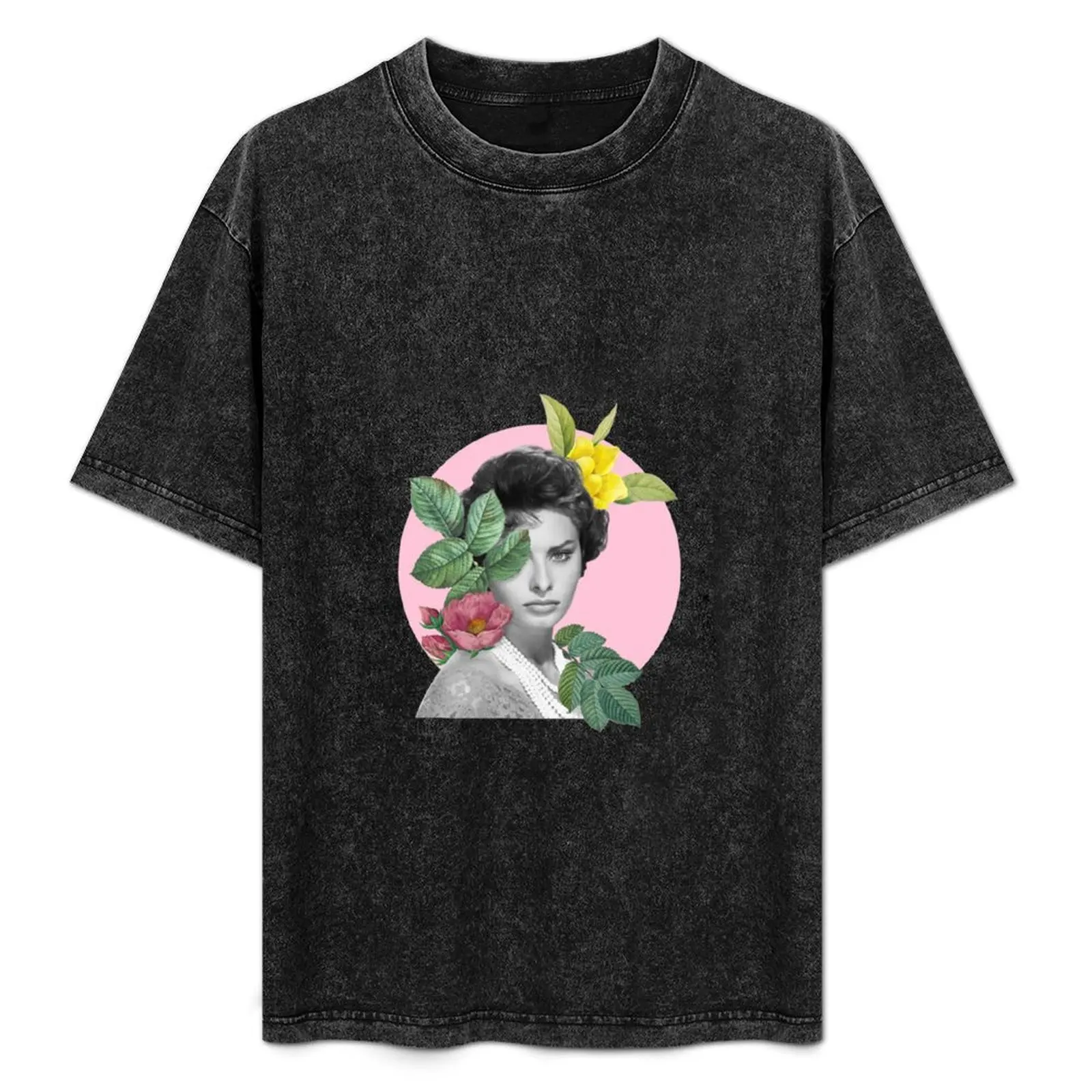 

Sophia Loren Collage T-Shirt tees croswit shirt man hippie clothes custom shirt Men's clothing