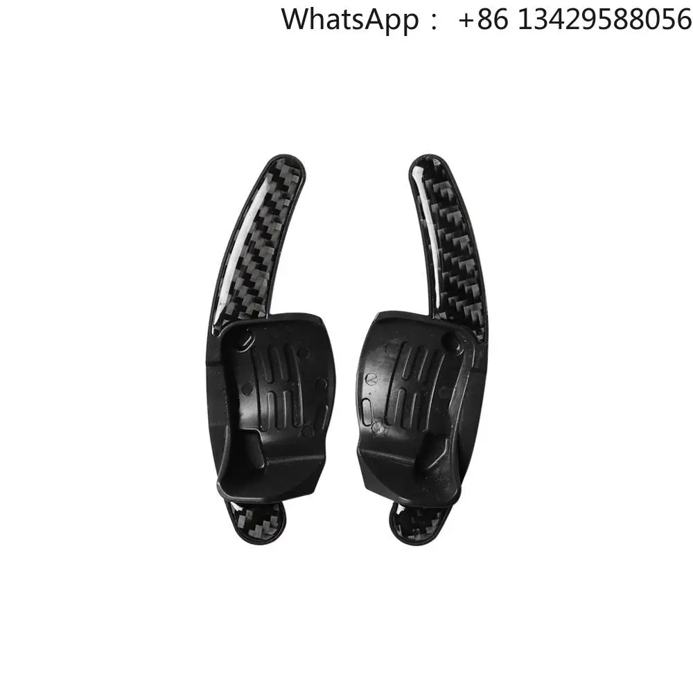 

Real Carbon Fiber Car Interior Accessory Steering Wheel Shift Gear Paddle Shifter Extension Cover Sticker Decal for VW Golf GTI