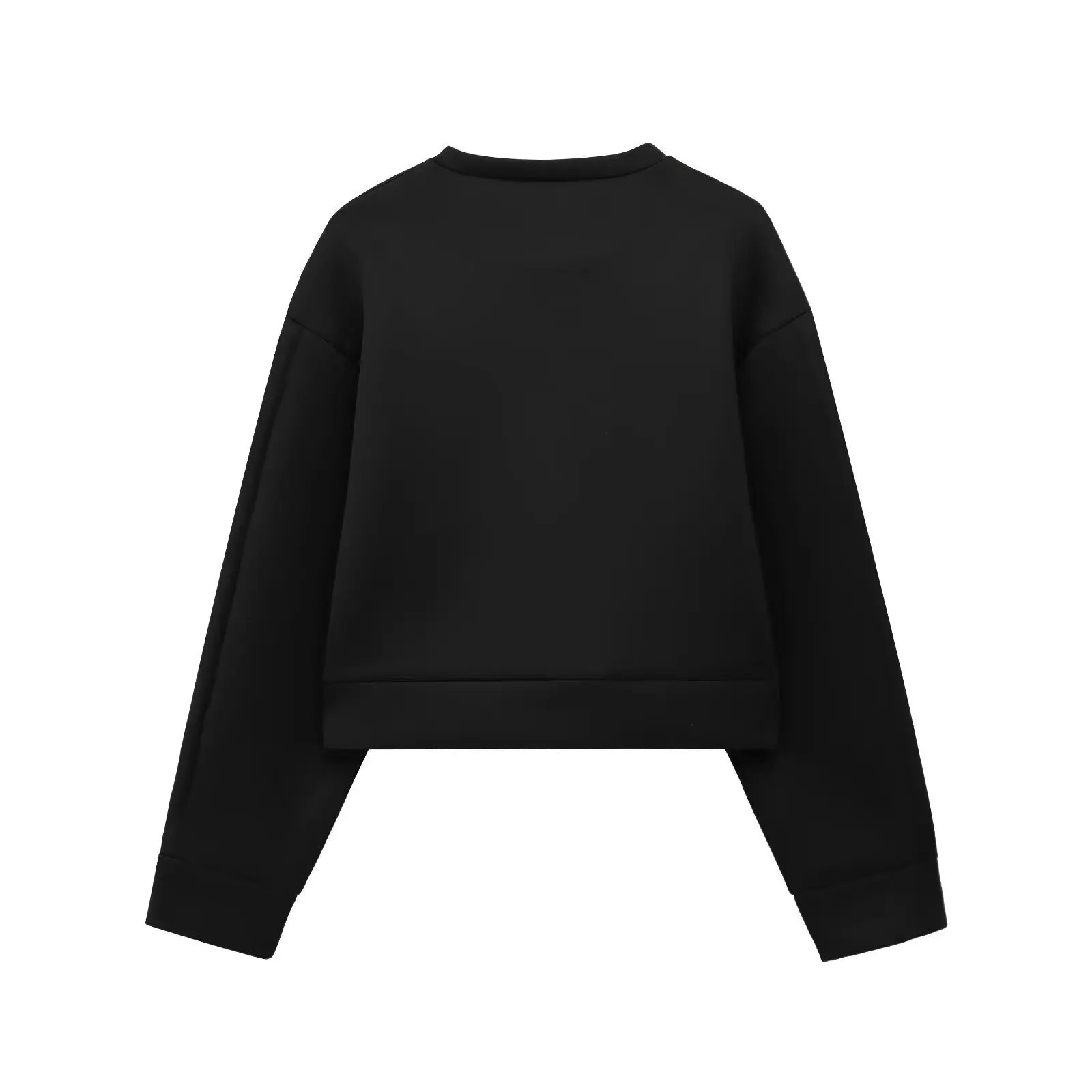 

ZBZA Spring New Women's Faion Design High Waist ort Skirt Sli Ensemble Long Sve round Ne Two-Piece Suit