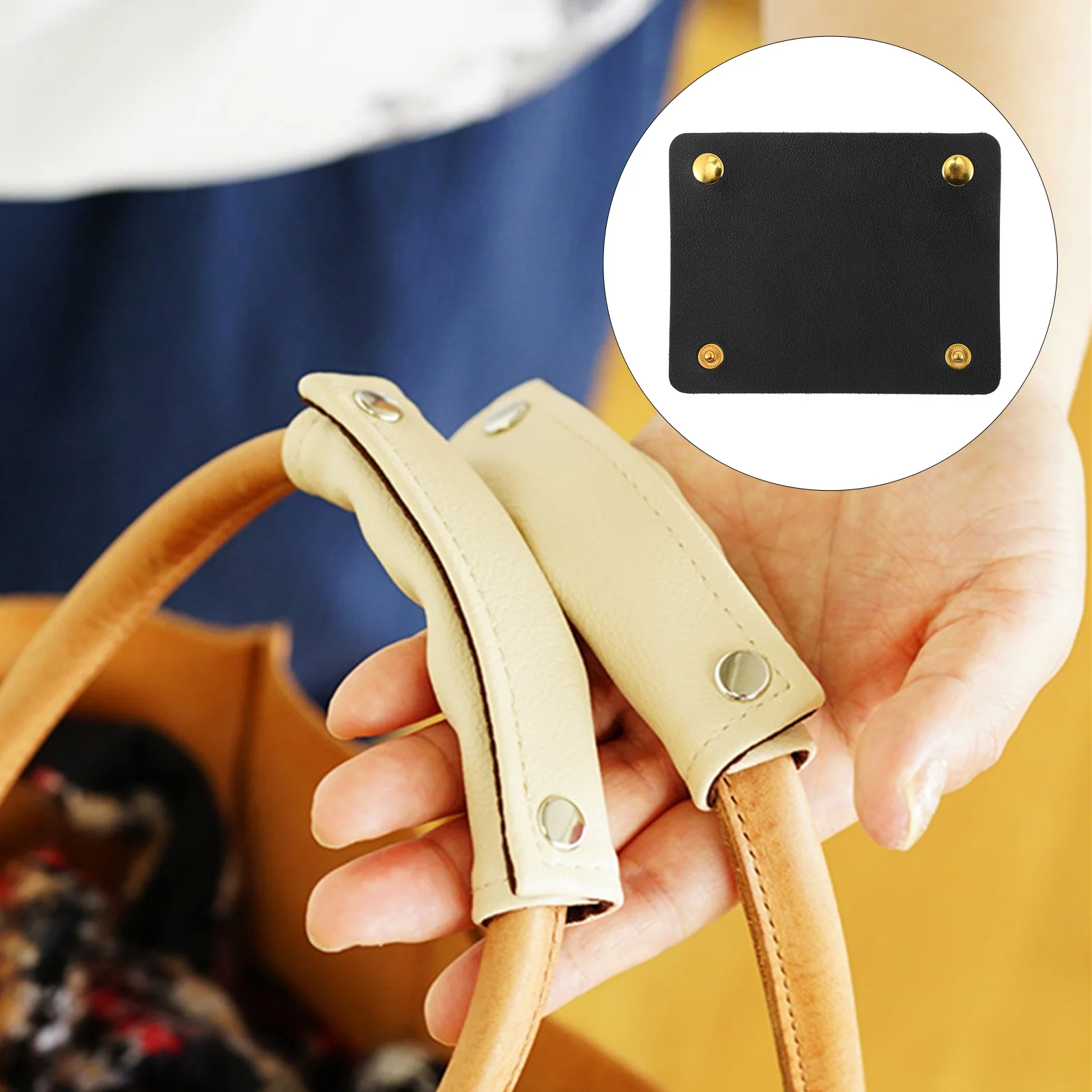 1 قطعة غطاء مقبض الأمتعة Pu التفاف لحقيبة حقيبة يد تخفيف الضغط قبضة حامي ملحق معدات التدريس