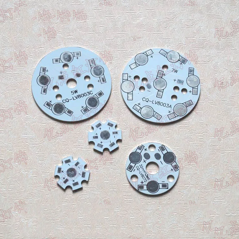 LED Spotlight Aluminum Plate Panel Aluminum Plate LED Lamp Beads Aluminum Radiating Plate 1W 3W 5W 7W 9W 12W for Ceiling Lantern