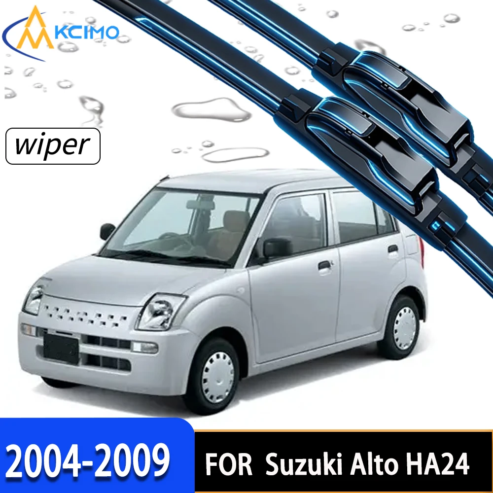 

Premium High-Density Rubber Front Windscreen Wiper Blades Perfect Fit for Suzuki Alto HA24 2004-2009.