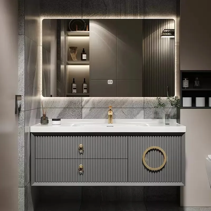 Nordic Slim Organizer Bathroom Cabinet Large Classic Sink Storage Bathroom Cabinet Toilet Meuble Salle De Bain Home Furniture