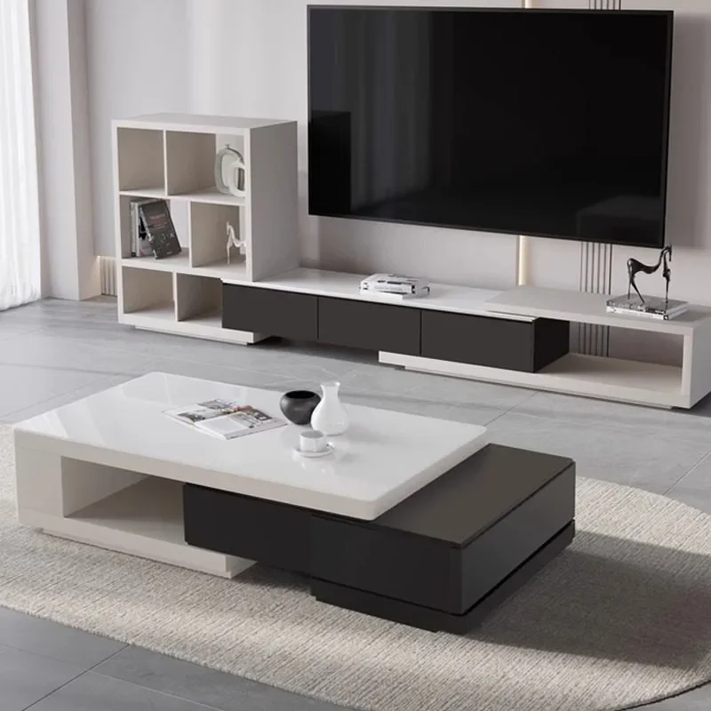 

Shelf Luxury Storage Tv Stand Cabinet Sideboards Design Minimalist Modern Mueble Tv Vertical Home Salon Living Room Furniture