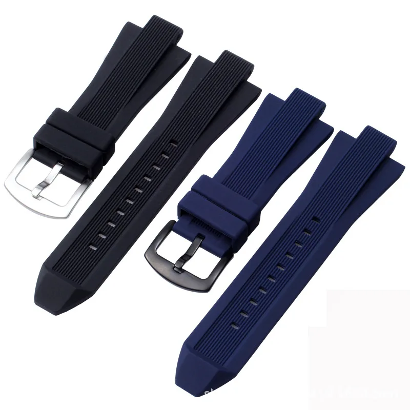 29mm*13mm Premium Rubber Watch Strap For Michael Kors MK9019 MK8295 MK8492 MK9020 Men's Blue Black Watchbands