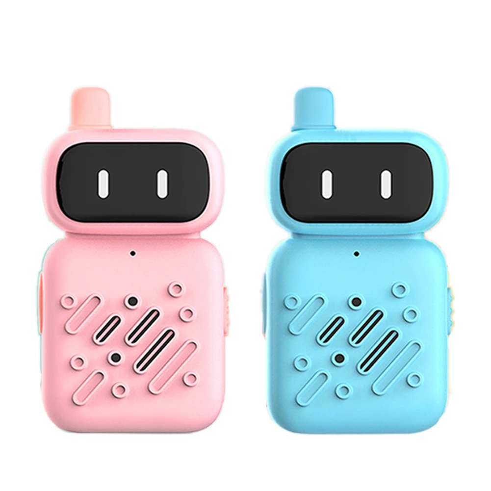 

2Pcs Kids Walkie Talkie with Lanyards Family Home Interactive Toy Transceiver Flashlight Interphone Gifs for Boys Girls