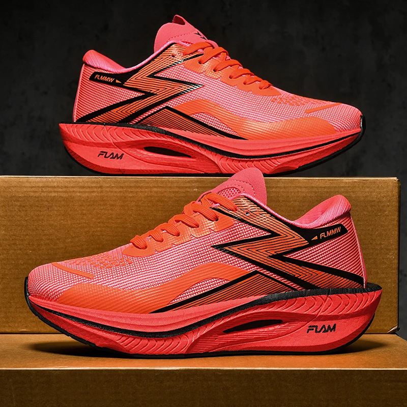 Running Shoes Carbon Board Speciality Marathon Men Sports Breathable Lightweight Women's Comfortable Athletic Nonskid Sneakers image 5