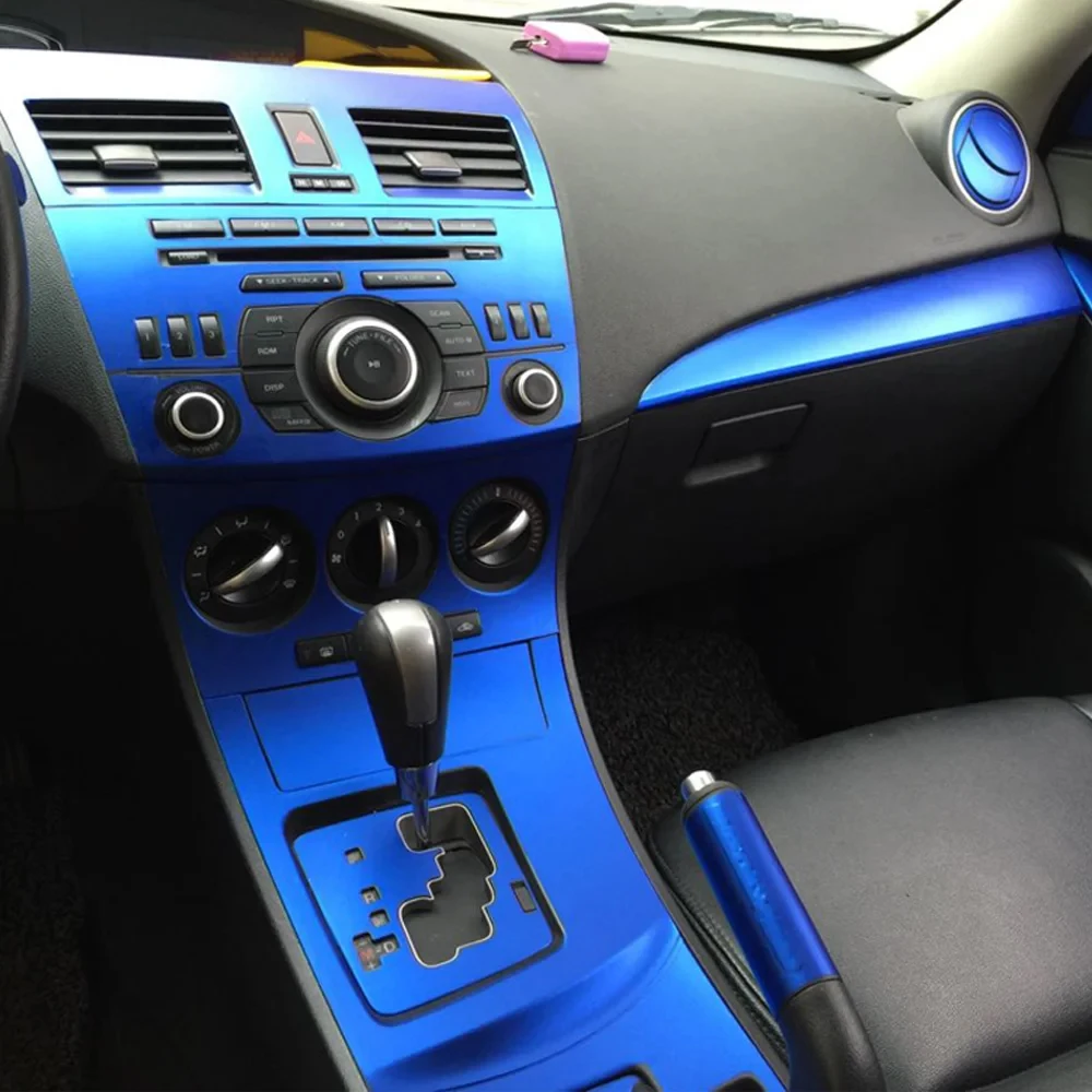 Für Mazda 3 2010-2015 Innenraum Mittelkonsole Türgriff Carbonfaser-Aufkleber Dekor Auto-Styling Zubehör – Detail 10