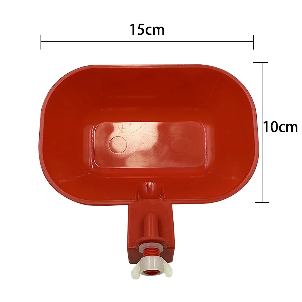 5 Pieces of Red Automatic Water Dispenser for Chickens Ducks Geese Water Bowls Poultry and Birds Poultry Feeding Products