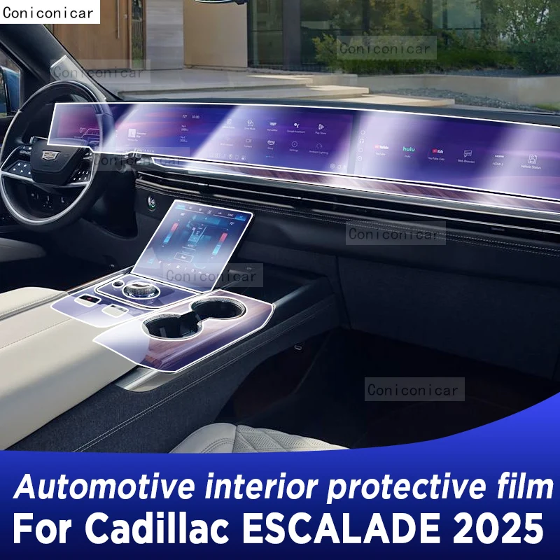 

For Cadillac ESCALADE 2025 Panel Dashboard Navigation Automotive Interior Protective Film TPU Anti-Scratch Accessories