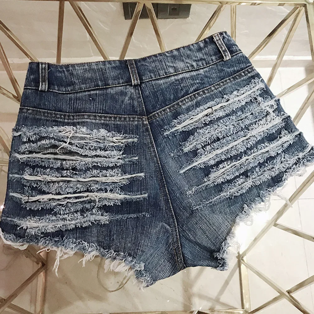 New In Women's Summer Denim Shorts Hip Cutout Sexy Hot Pants Nightclub  Streetwear High Waisted Short Jeans Hotpans