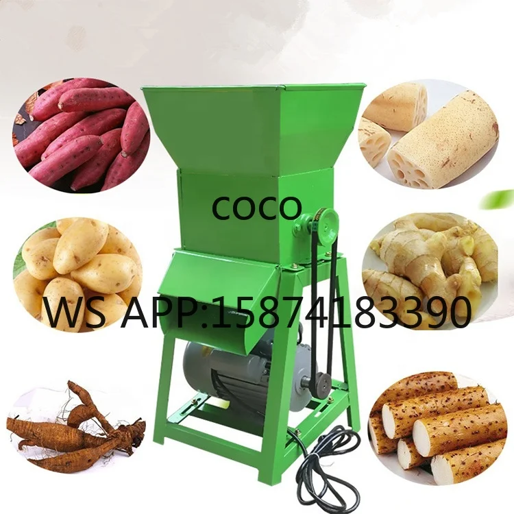 Cassava Flour Starch Processing Equipment with Integrated Cassava Grater, Grinder & Grating Machine