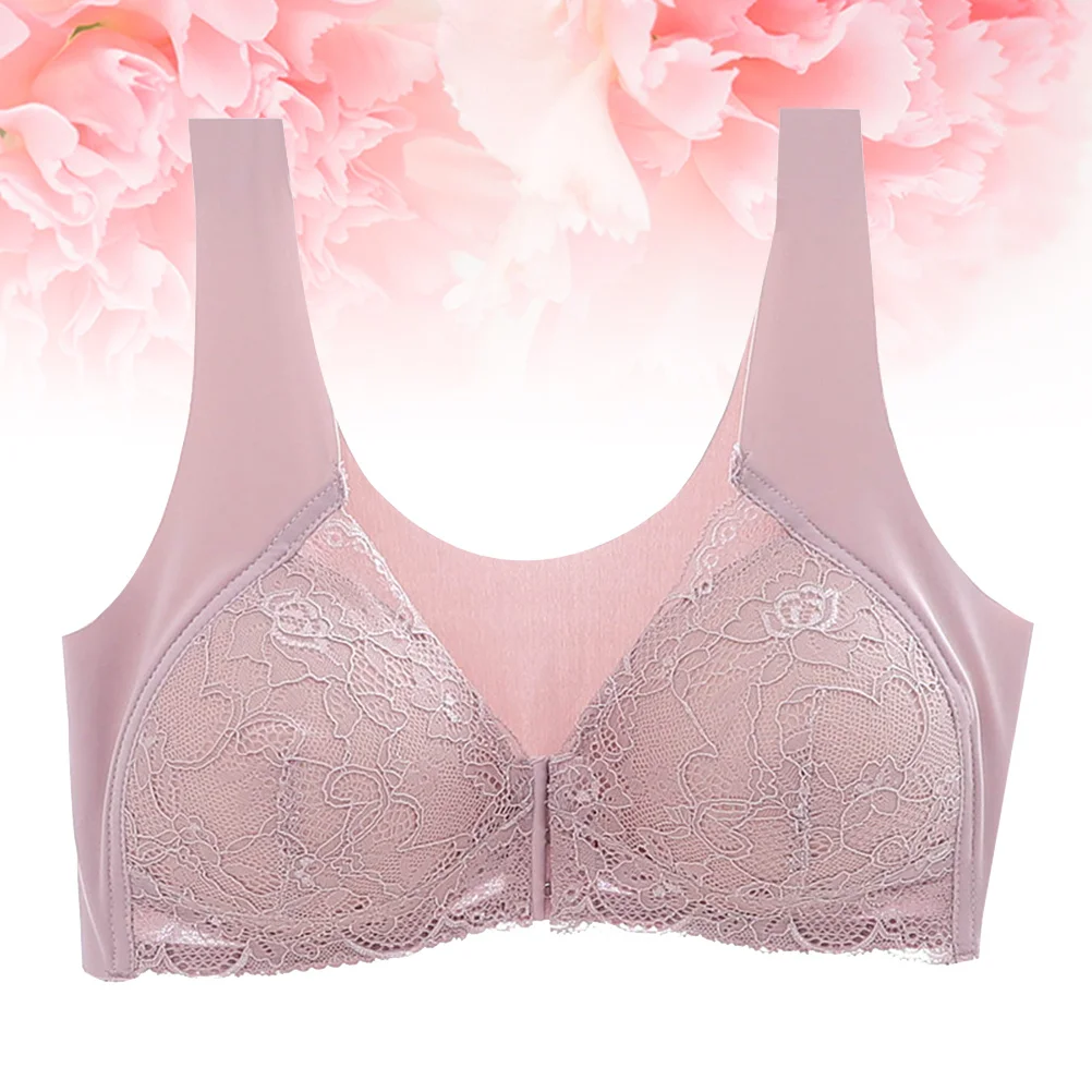 

Seamless No Steel Ring Bra Front Buckle Design Perfect Shape Protection for Women Pink-2xl Fashion Lingerie Women Bra
