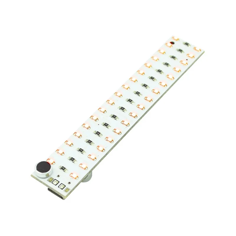 LEDVoice-Controlled Audio Board Produktion Musik Rhythmus Licht Lichtwürfel Fertigprodukt 2*17Lampe